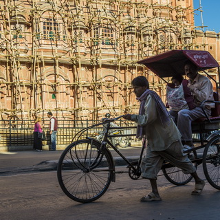 Jaipur - Rickshaw at Hawa Mahal